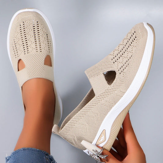 Zapatillas deportivas de primavera para mujer, modernas, transpirables, ligeras, antideslizantes, resistentes al desgaste, informales, planas.