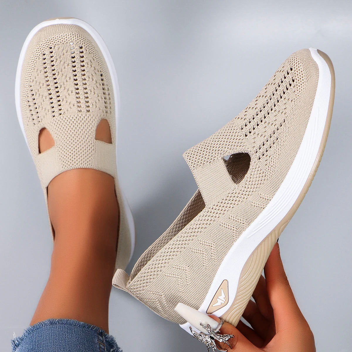 Zapatillas deportivas de primavera para mujer, modernas, transpirables, ligeras, antideslizantes, resistentes al desgaste, informales, planas.