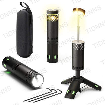 10000mAh Luz de acampamento USB recarregável LED lâmpada de emergência lanternas portáteis ao ar livre com lanterna magnética para barracas de churrasco