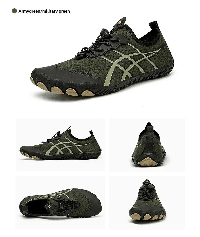 New Men's Hiking Sport Shoes Deep Squat Fitness Shoes Fishing Swimming Wading Shoes Surfing Diving Beach Five-Finger Shoes