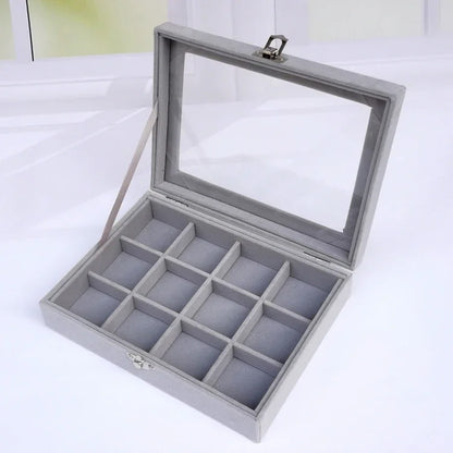 Caja de joyería negra, caja para pulseras, caja para collares, caja pequeña arqueada, caja de exhibición, caja de almacenamiento de joyas con cubierta de franela