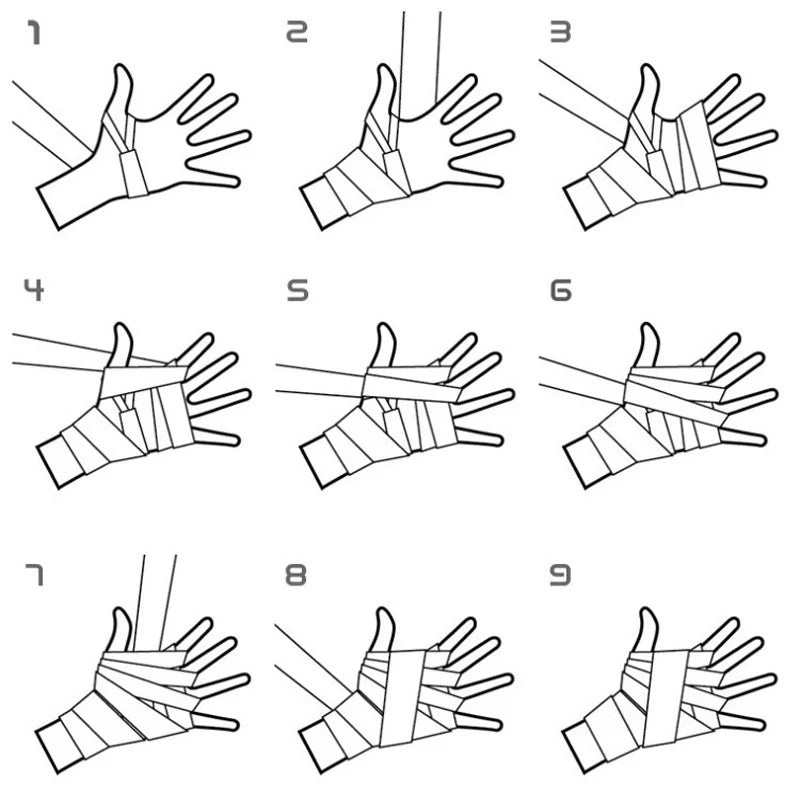 2 vendas de boxeo de algodón de 1,5/2/3/5 m, correa deportiva para Sanda, Kick Boxing, MMA, guantes de mano, cinturón protector, vendas deportivas de boxeo.