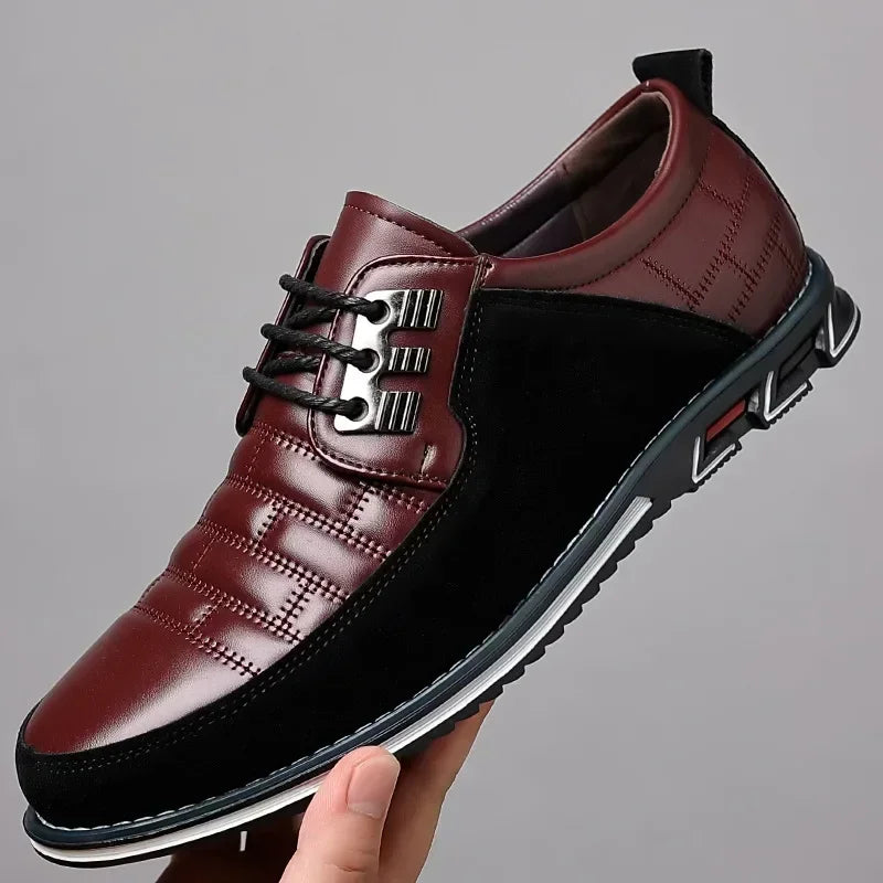 2024 Autumn Business Casual Shoes for Men Trend Classic Leather Shoes Outdoor Men Sneakers Sewing Breathable Men's Dress Shoes