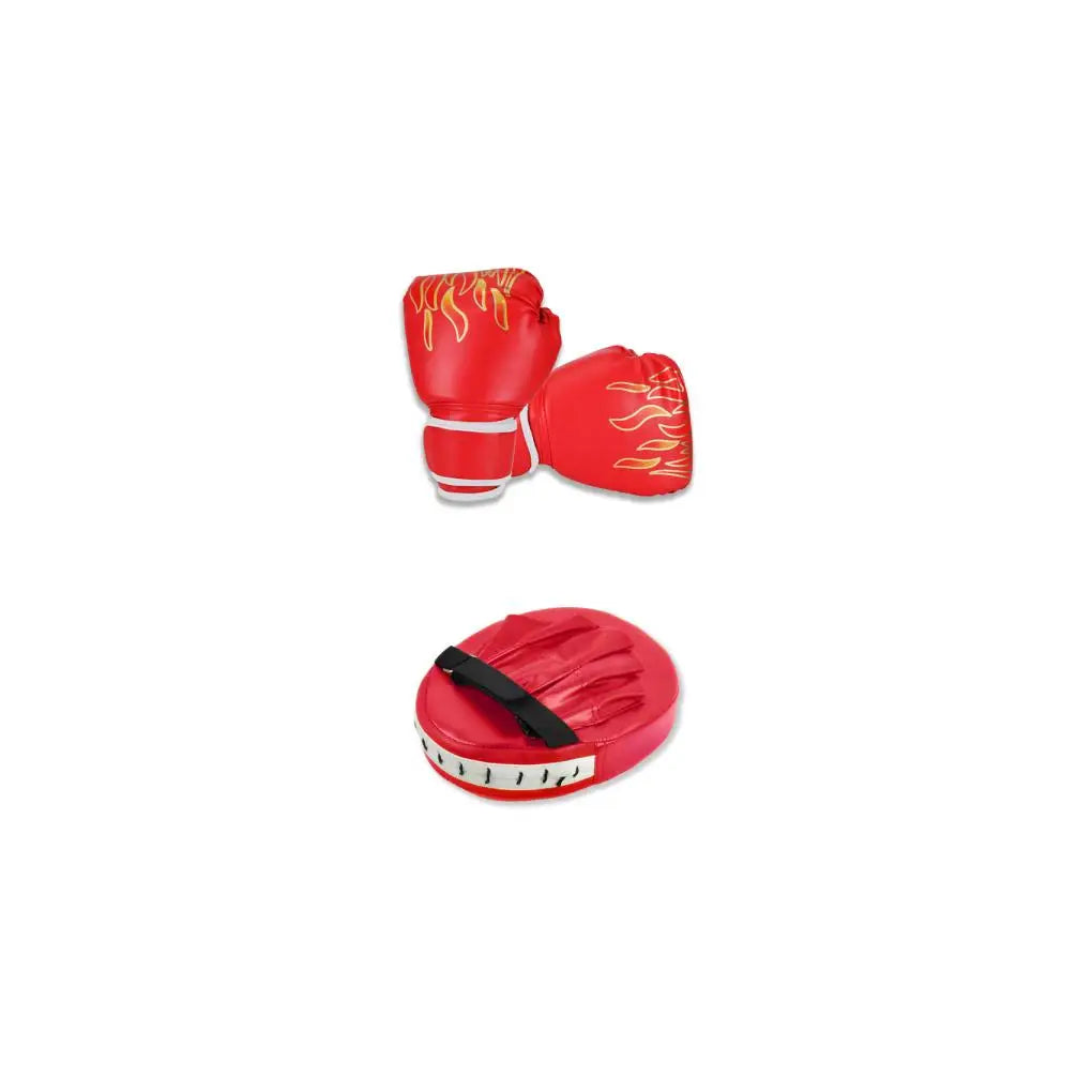 Kids Boxing Gloves Children Punch PU Leather Fitness Mitts Hitting Hand Protector Punch Target Bag MMA Training Sport Wristband