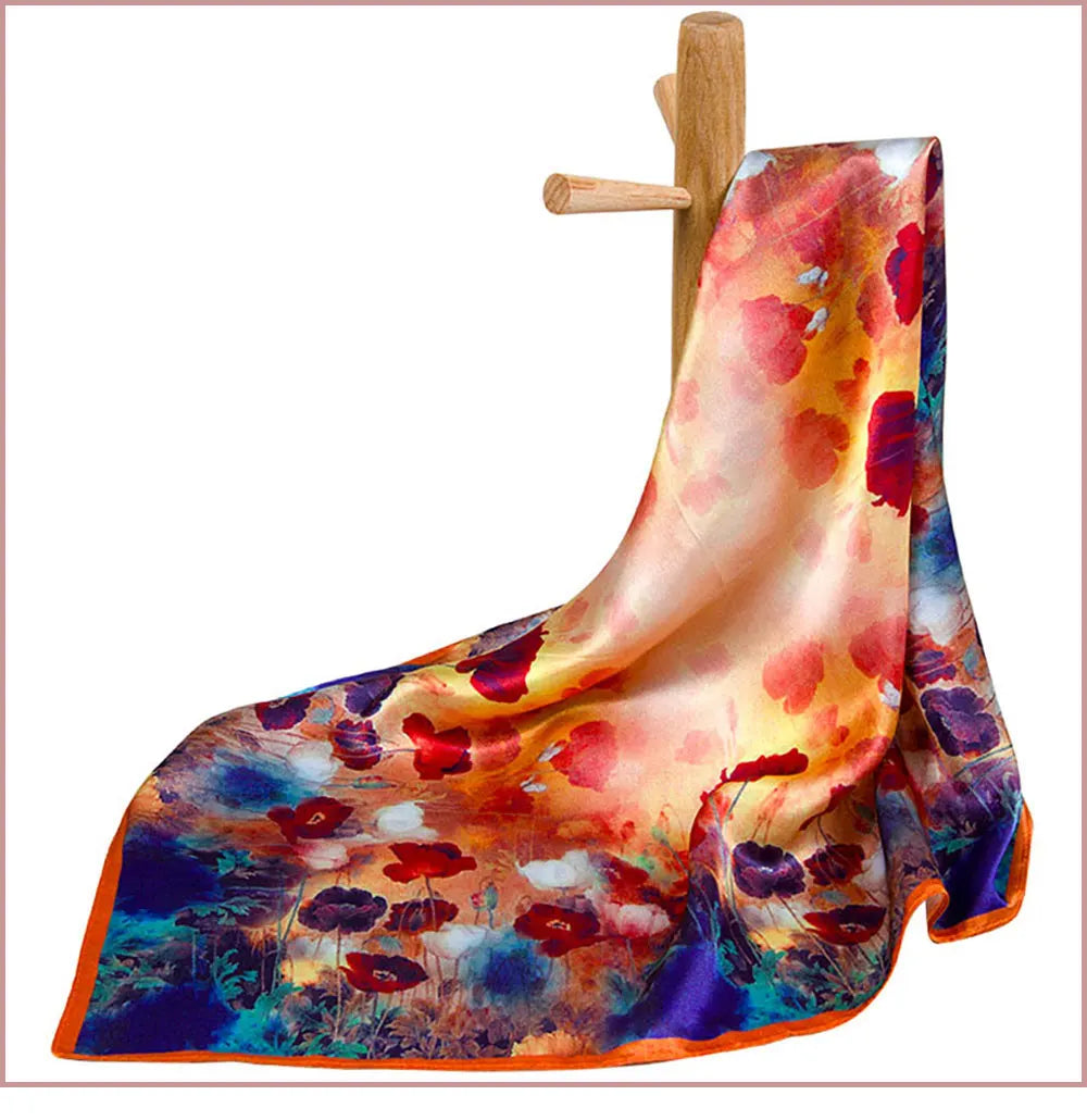 Pañuelo de seda 100 % pura para mujer, pañuelo para la cabeza, pañuelo de seda natural para niño, pañuelo de bolsillo superior para hombre.