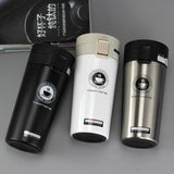 Taza de café de viaje Premium de acero inoxidable de 380ML, termo, termo, termo, botella de agua, taza de té, termo