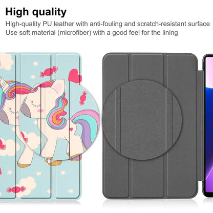 Leather Case for Lenovo Tab M10 FHD Plus 3rd 2nd Gen HD 10.1 10.6 Inch X306F X505F Kids Unicorn Folding Stand Smart Cover Funda
