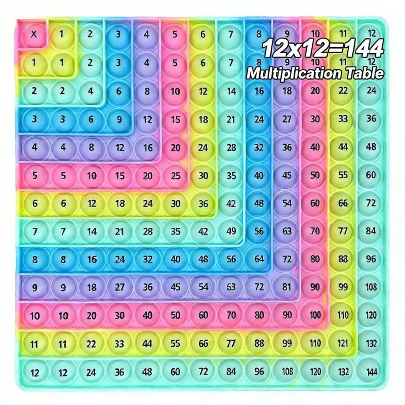 Jogos de Matemática para Prática de Multiplicação, Jogos de Tabuleiro Educativos (Tabuada até 12x12), Brinquedos de Ensino de Matemática e Presentes de Papelaria