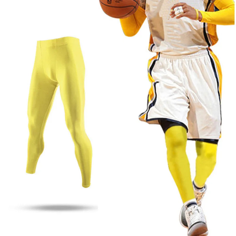 Winter Spring Men Running Tights GYM Pants For Male Basketball Football Soccer Fitness Exercise Hiking Sport Long Leggings B88