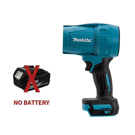 Makita 30000RPM Violent Blower Turbo Jet Fan 18V Electric Air Duster Wind Speed Turbo Rechargeable with Light Car Cleaning Tool