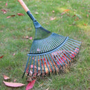 Realmote Rake 22 Toothed Rake Dead Leaf Rake Steel Wire Garden Gardening Tools Agriculture