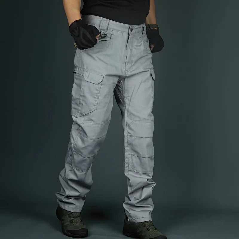 Tactical Cargo Pants Men Combat Outdoor Hiking Work Joggers Lightweight Trousers Male Elasticity Multiple Pockets Resistant Pant