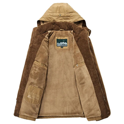 Winter Jacket Men's Parkas 6XL Oversized Thicken Male Coat High Quality Fleece Casual Padded Jackets Men Clothing Outwear T3F029
