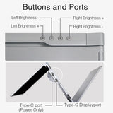 14 inches Laptop Expansion Screen FHD Portable Tri-screen Monitor with 1 Cable for 2 Displays for Windows MacOS for 15-17.3 inch