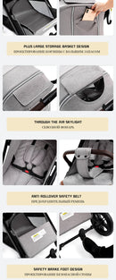 Baby Stroller High Landscape Portable Ultra-lightweight Newborn Travel Shock-absorbing Stroller newborn rocker For 0-4 Year Old