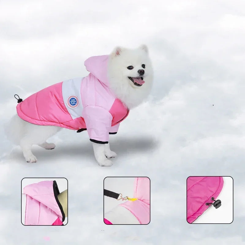 Chaqueta de algodón de invierno para perros, ropa cálida para mascotas, abrigo para cachorros, perros pequeños, medianos, gatos, chihuahuas, bulldogs y malteses.