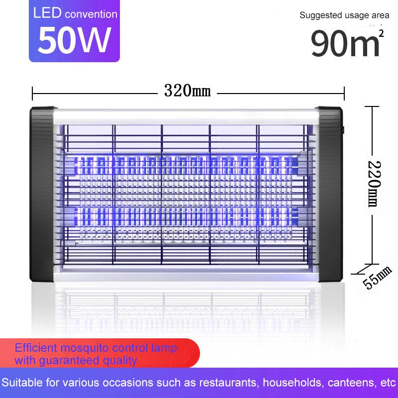 Lámpara antimosquitos comercial, silenciosa, para control de insectos, para habitaciones de hotel, para colgar en la pared, con forma de estrella, descarga eléctrica para mosquitos y moscas. 
