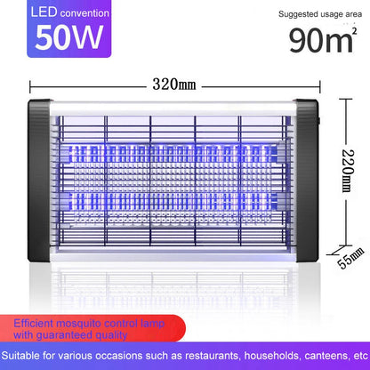 Lámpara antimosquitos comercial, silenciosa, para control de insectos, para habitaciones de hotel, para colgar en la pared, con forma de estrella, descarga eléctrica para mosquitos y moscas. 