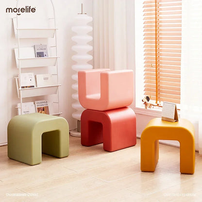 Plastic Minimalist Modern Living Room Shoe Changing Stool Small Stools Chairs Coffee Tables Side Table Bench Muebles Furniture