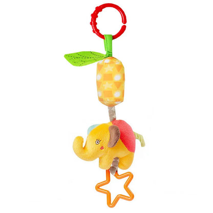 Baby Hanging Rattles Soft Sensory Learning Toy Plush Animals Stroller Infant Car Bed Crib Travel Activity for Babies Toddlers