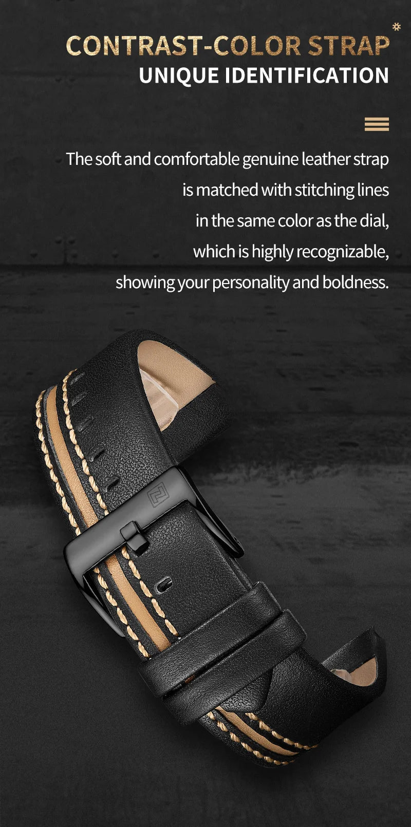 NAVIFORCE Men's Watch Top Brand Luxury Waterproof 24-Hour Date Quartz Watch Men Leather Sport Wristwatch Men Waterproof Clock