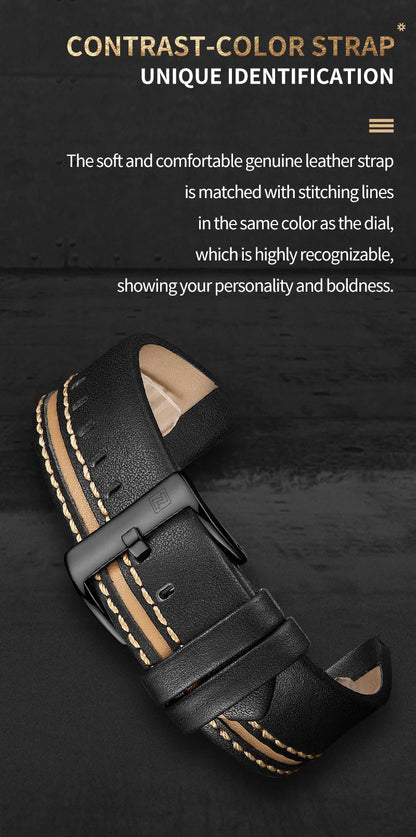 NAVIFORCE Mens Watch Top Brand Luxury Waterproof 24 Hour Date Quartz Watch Man Leather Sport WristWatch Men Waterproof Clock