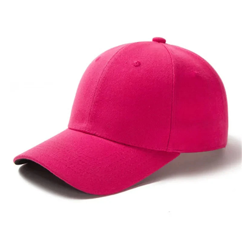 Solid Color Baseball Caps for Women Men Summer Sun Hats Adjustable Snapback Hats Unisex Street Hip Hop Hat Sun Visor Caps