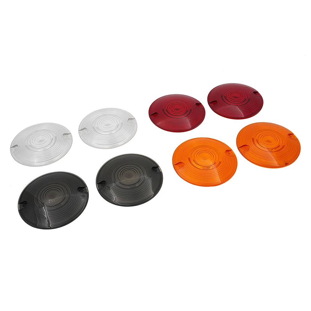 For Harley Touring Electra Glide Road King Ultra Glide Softail 1986 - 2014 Motorcycle Front Turn Signal Light Lens Cover Parts
