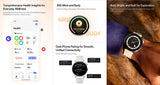 OnePlus Watch Lite SmartWatch (Versão Global), Tela de 1,46 polegadas, 59g, 10 dias de bateria confiável, Monitoramento de frequência cardíaca e oxigenação sanguínea.