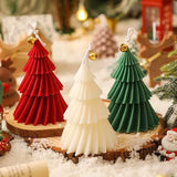 2026 8X5cm Christmas Tree Soy Wax Desktop Ornaments Home Decoration Creative Souvenirs Cyclone Shape Aromatherapy Candles Gifts