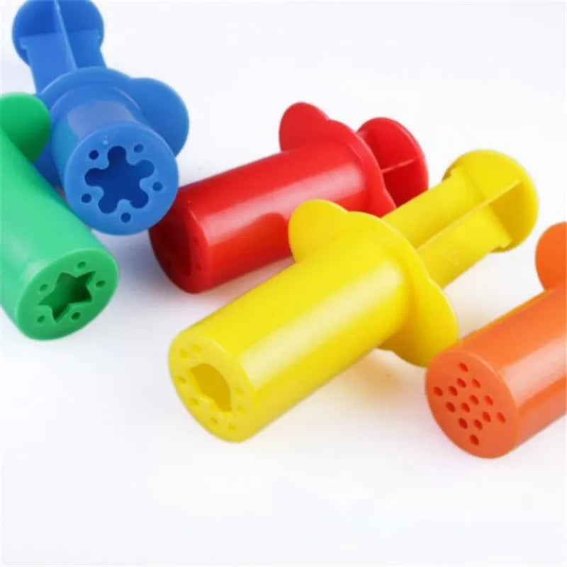 Color Dough Model Tool Toys Creative 3D Plasticine Tools Play Set Clay Molds Deluxe Set Learning Education Toys