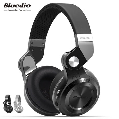 Bluedio T2+ Bluetooth Headphone Wireless Headset Foldable Sport Earphone Bluetooth 5.0 HIFI Sound 57mm Strong Bass SD Card Slot