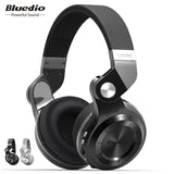 Auriculares Bluetooth Bluedio T2+ Auriculares inalámbricos deportivos plegables Bluetooth 5.0 Sonido HIFI 57 mm Graves potentes Ranura para tarjeta SD
