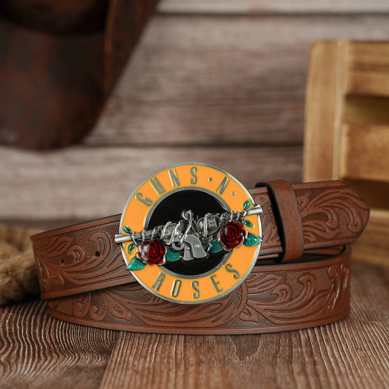 1 thorn wound pistol fashion embossed buckle, the trend of all men's novelty belt buckle