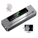 Electric Vacuum Sealer Built-in Cutter Kitchen Food Storage Seal Touch Button Dry/Wet Food Sealing Packaging Strips 10 Bags