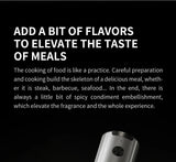 Molinillo eléctrico automático de pimienta y sal con luz LED, molinillo de aspereza ajustable, herramientas de cocina