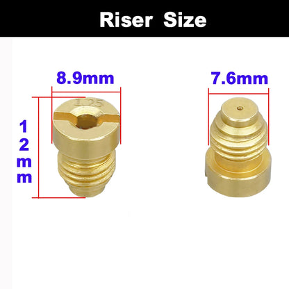 Boquilla de repuesto de latón para cañón de espuma de nieve con núcleo de cobre de 0,9 mm a 1,4 mm, rosca para pistola pulverizadora de espuma de alta presión.