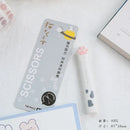 4Style Portable Folding Cat's Paw Scissors Stainless Steel Art Tool Multi-Function Pen-Shaped Scissors for Handbooks  Office Use