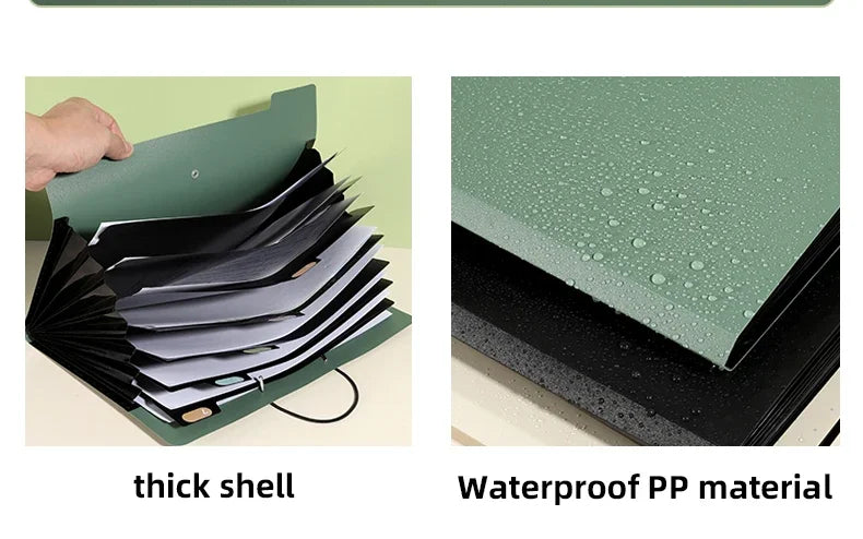 5/8/13 Layers A4 File Folder Storage Bag Test Paper Desktop Tool School Stationery Office Supplies