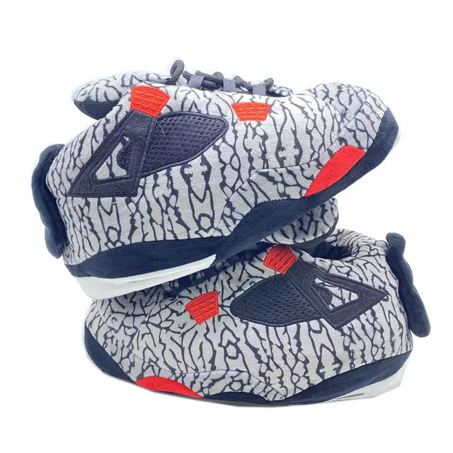 Unisex Warm Sneakers for Women Men Home Slippers House Floor Shoes Large Size Women Slippers One Size 35-44 Winter 