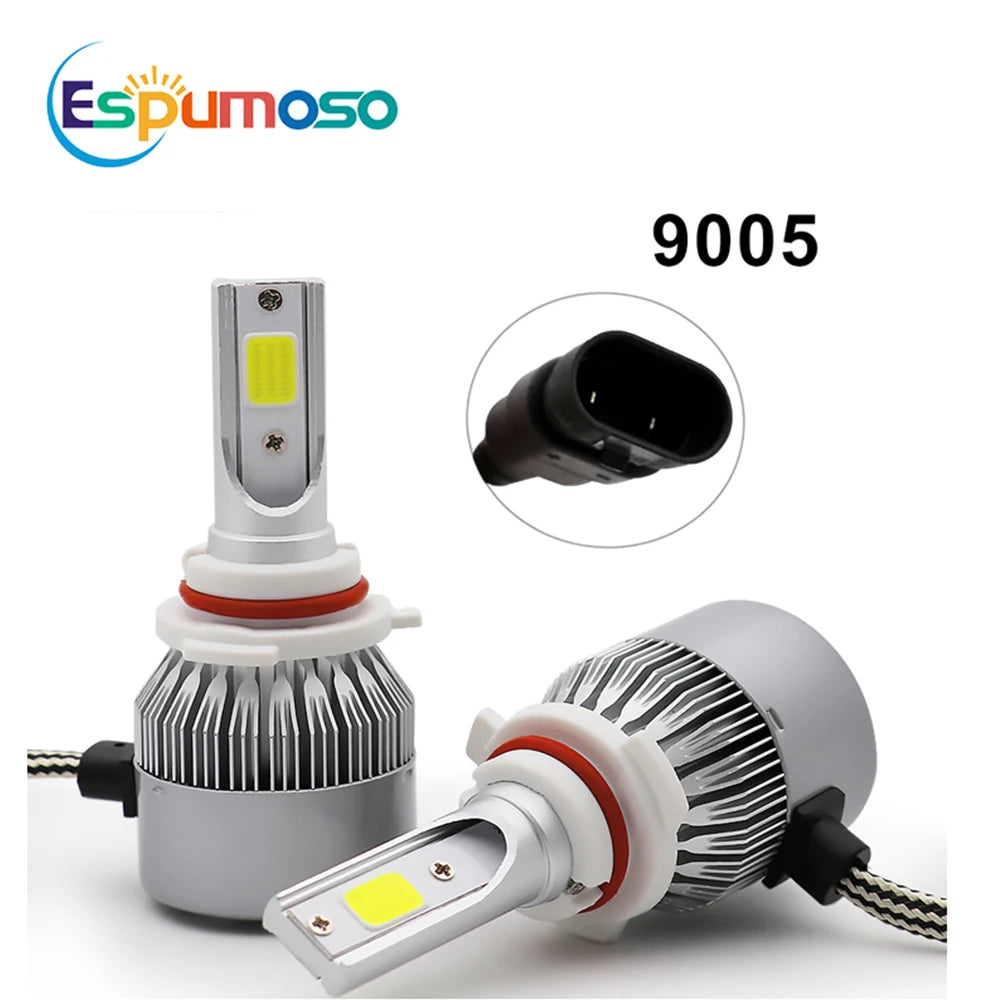 2 bombillas LED C6 H7 para faros delanteros de coche, H10, H4, H8, H9, H11, H13, 9004, 9005, 9006, 9007, 880, H27.