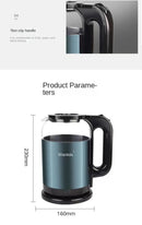 220V 2000ML Glass Electric Kettle Water Fast Boiling Pot Multi Cooker Household Heating Kettle Pot