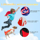 4-piece Set Kids Superhero Cape with Snap Bracelet and Movie Character Mask for Halloween Costume Party Performance
