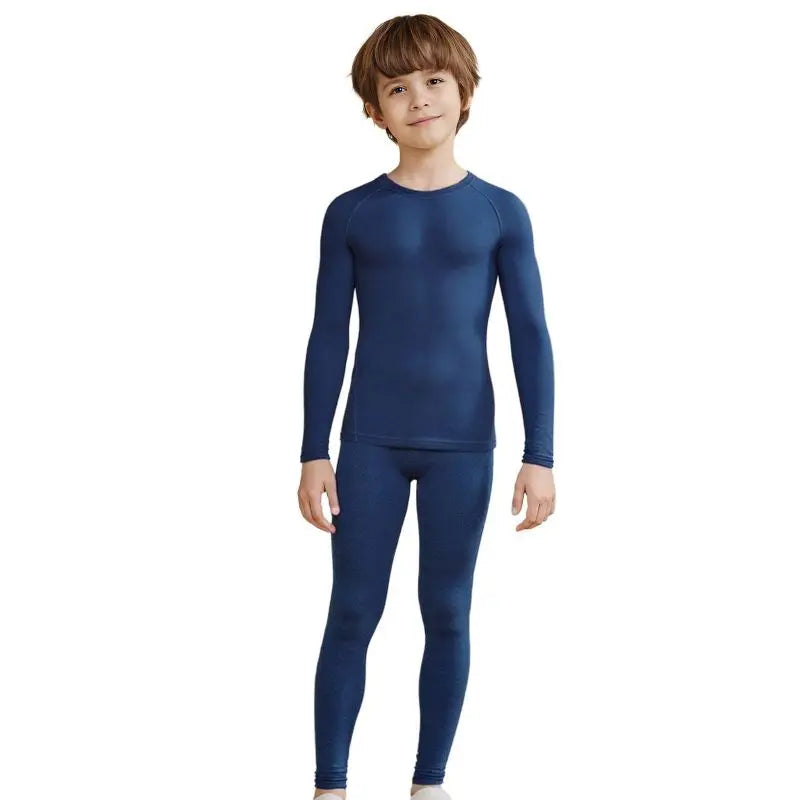 Winter Sports Suit for Kids Quick Drying Thermal Underwear Boys Compression Sportswear Basketball Football Tight Clothing