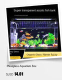 Acrylic Ultra White Fish & Aquatic Pets Tank Open Aquarium Light Table Top Small Rectangular Water Plant Turtle Tank Customized