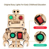 1 piece DIY Montessori Busy Board for Children's Handmade Early Education Toys Life Skills Training DIY Wooden Business Board