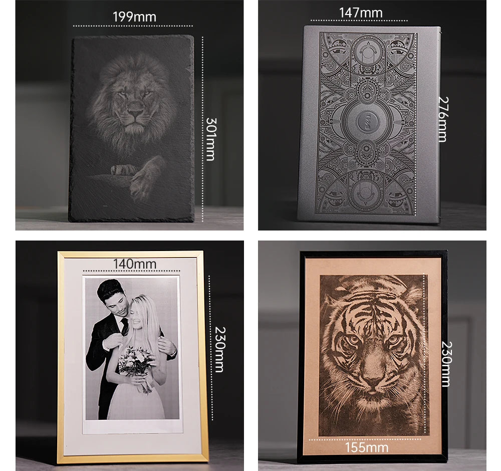 LASERPECKER 4 LP4 Laser Engraving Machine for All Materials Dual Light Laser Engraver Portable for Metal Wood Plastic Carving