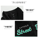 Hip Hop Girls Contrast Bomber Jacket Sport Pants Boys Street Dance Coat Streetwear Kids Jazz Clothes Set Children School Uniform