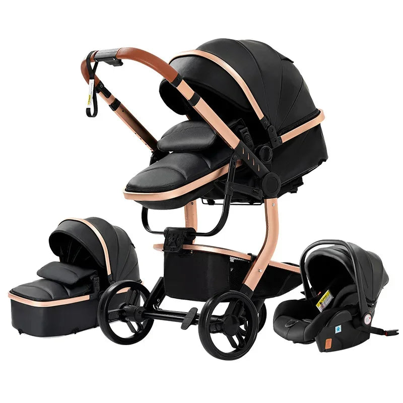 Cochecitos 3 en 1, cochecito de bebé, asiento de coche, cochecito de viaje, cochecito para recién nacidos, paisaje alto, artículos para madres, niños y bebés.