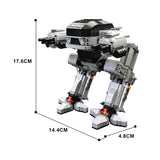 Gobricks UCS Scale ED-209 Robot Model Executing robot mechanical war police Enforcement Series 209 MOC Building Block Gift